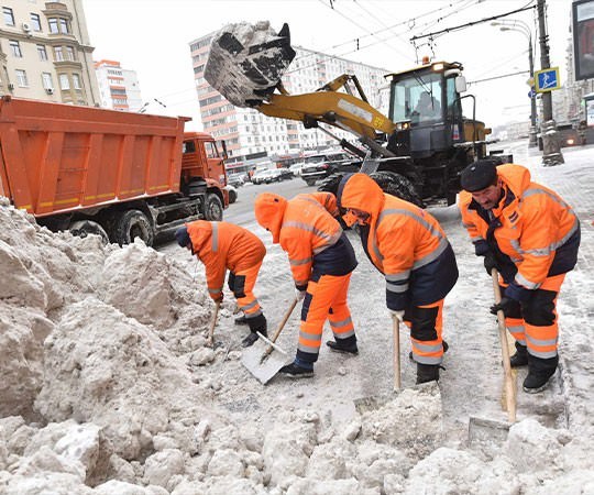 Уборка снега в Минусинске и  Красноярском крае